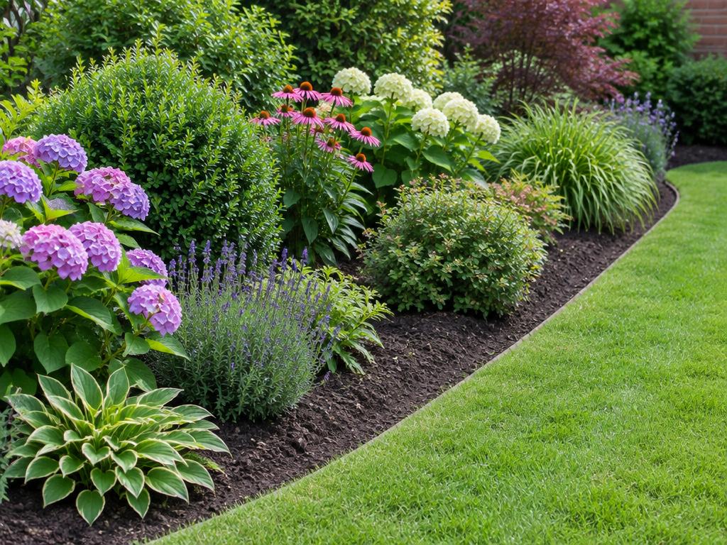 Example of a tidy garden border