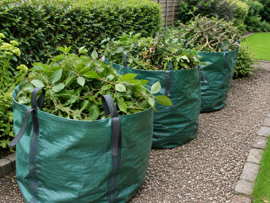 Example of garden waste ready for removal